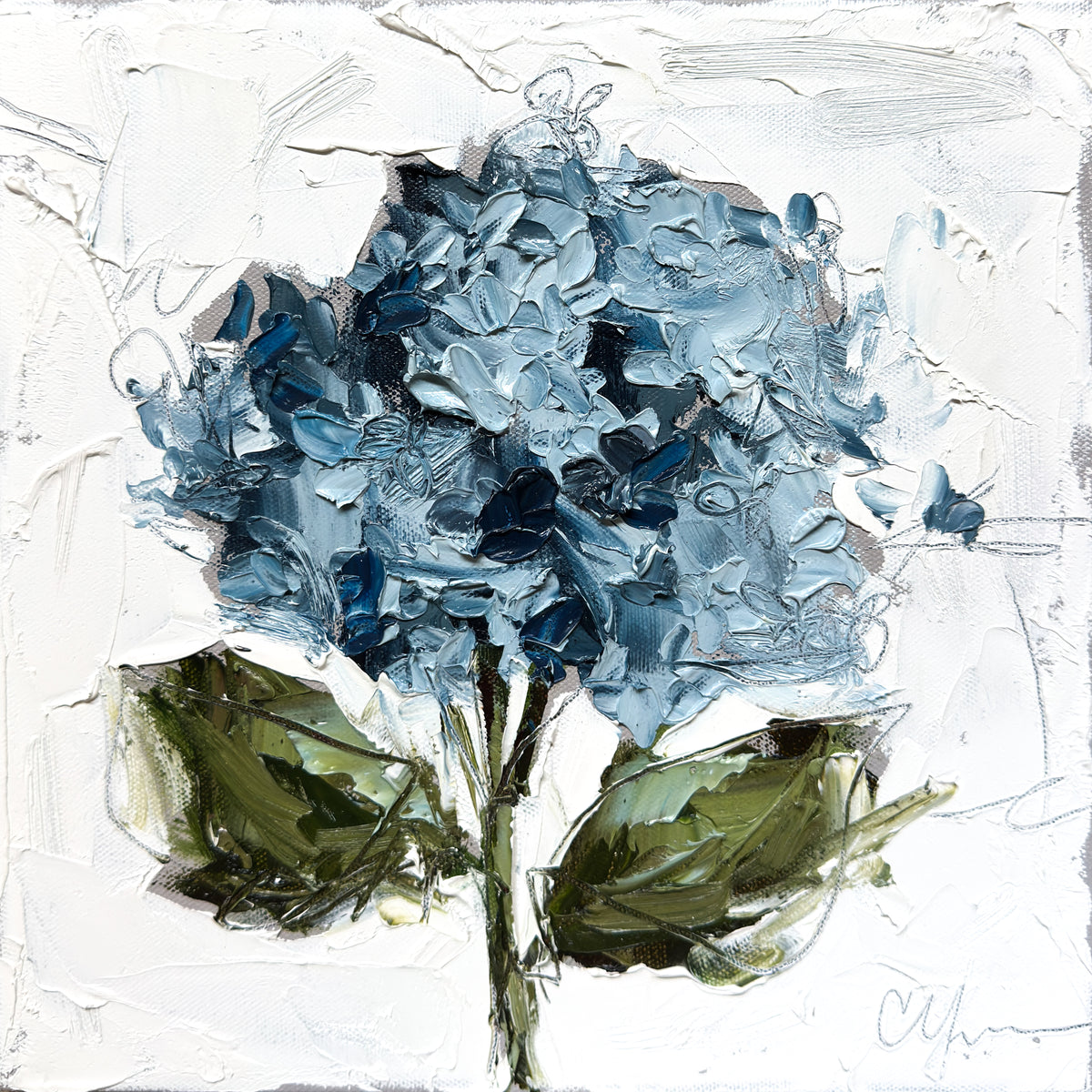 油絵 絵画 【Hydrangea】 Hydrangea Painting Original Hydrangeas