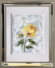 Load image into Gallery viewer, “PEONY VIGNETTE XXXIV” 16.5x13.5 (10x8) Oil/Graphite on Paper