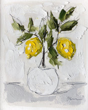 Load image into Gallery viewer, “Little Lemon Tree III” 10x8 (16x13) Oil/Graphite on Paper