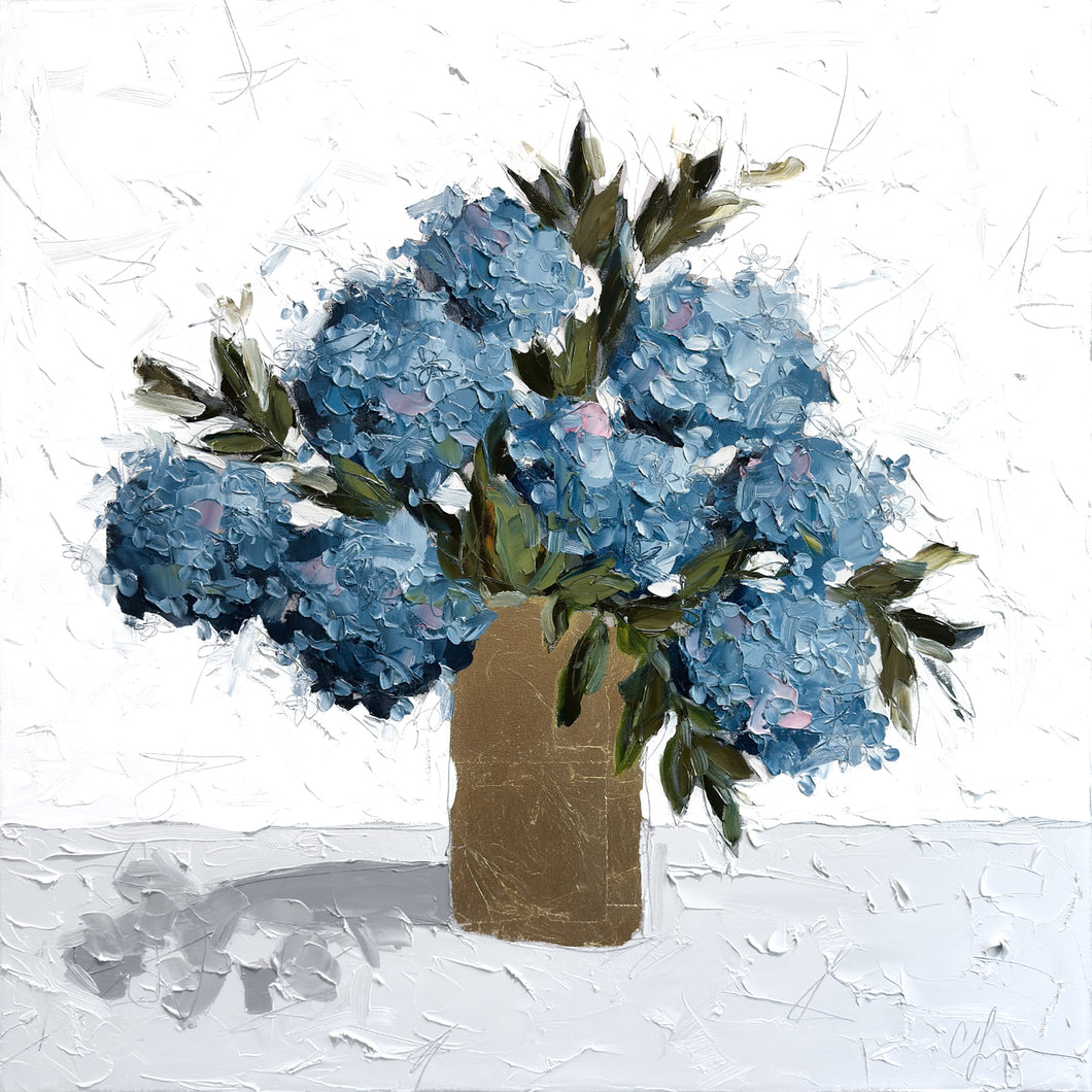 “Hydrangea in Gold