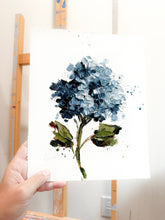 Load image into Gallery viewer, “Hydrangeas I | 2025” 12x9.5” Oil on Paper