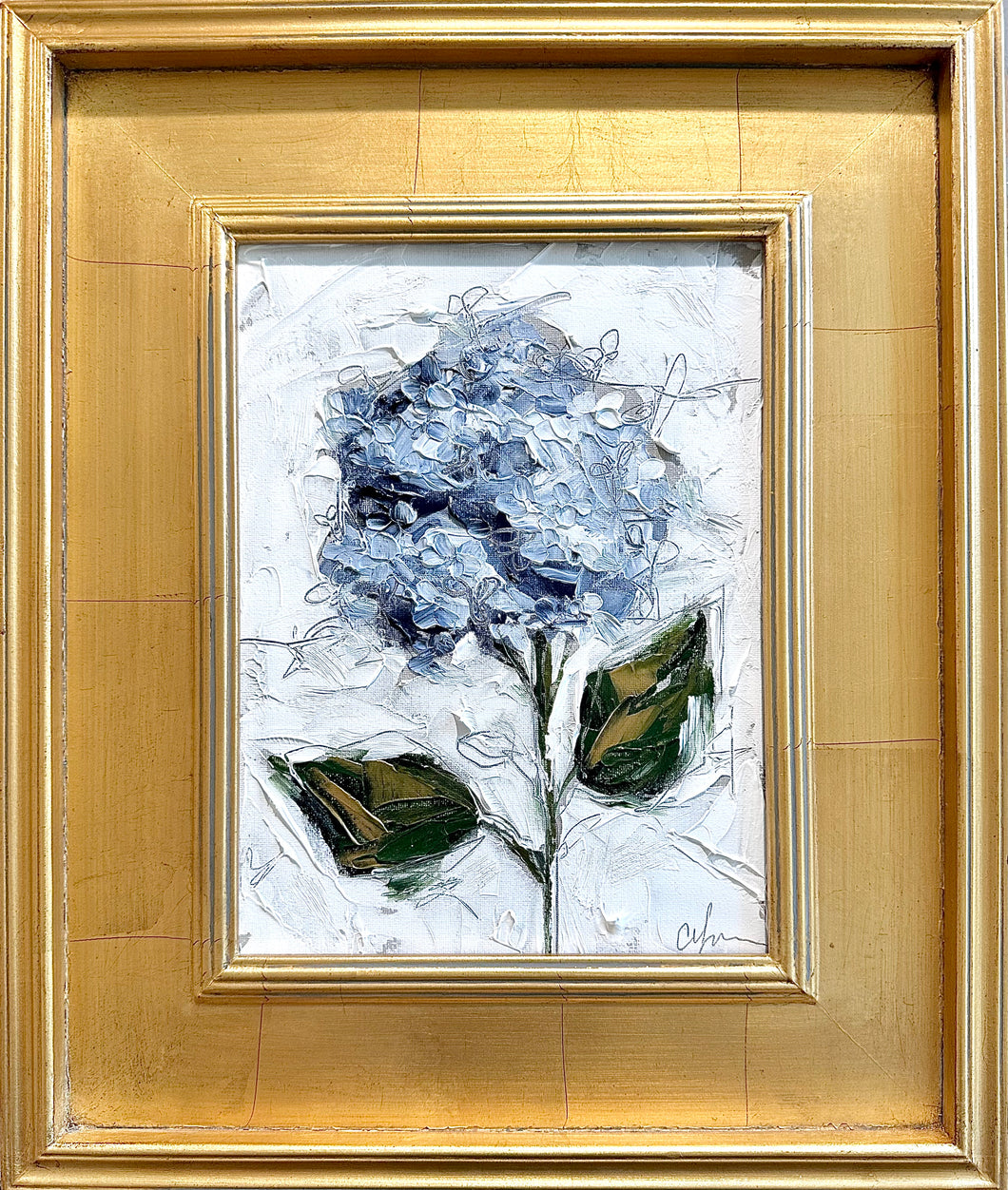 “Blue Hydrangeas” 9x12 Oil on Canvas