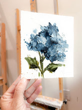 Load image into Gallery viewer, “Hydrangeas V | 2025” 5.75x6.75” Oil on Paper
