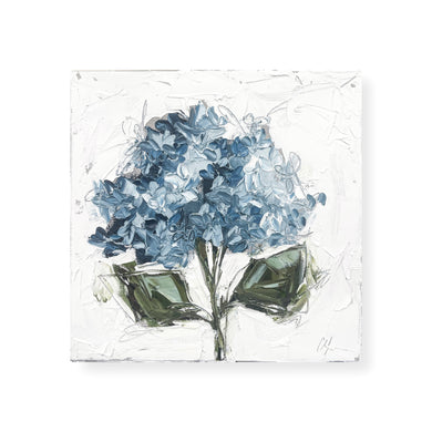 “Blue Hydrangea XXI” - 12x12 Oil on Canvas
