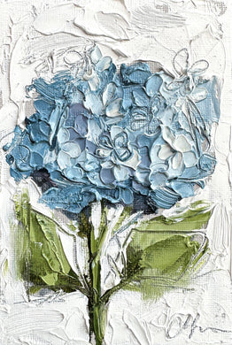 “Little Hydrangea XXIII” - 4x6 Oil on Canvas