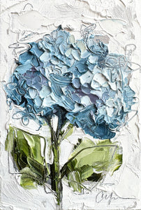 “Little Hydrangea XXII” - 4x6 Oil on Canvas