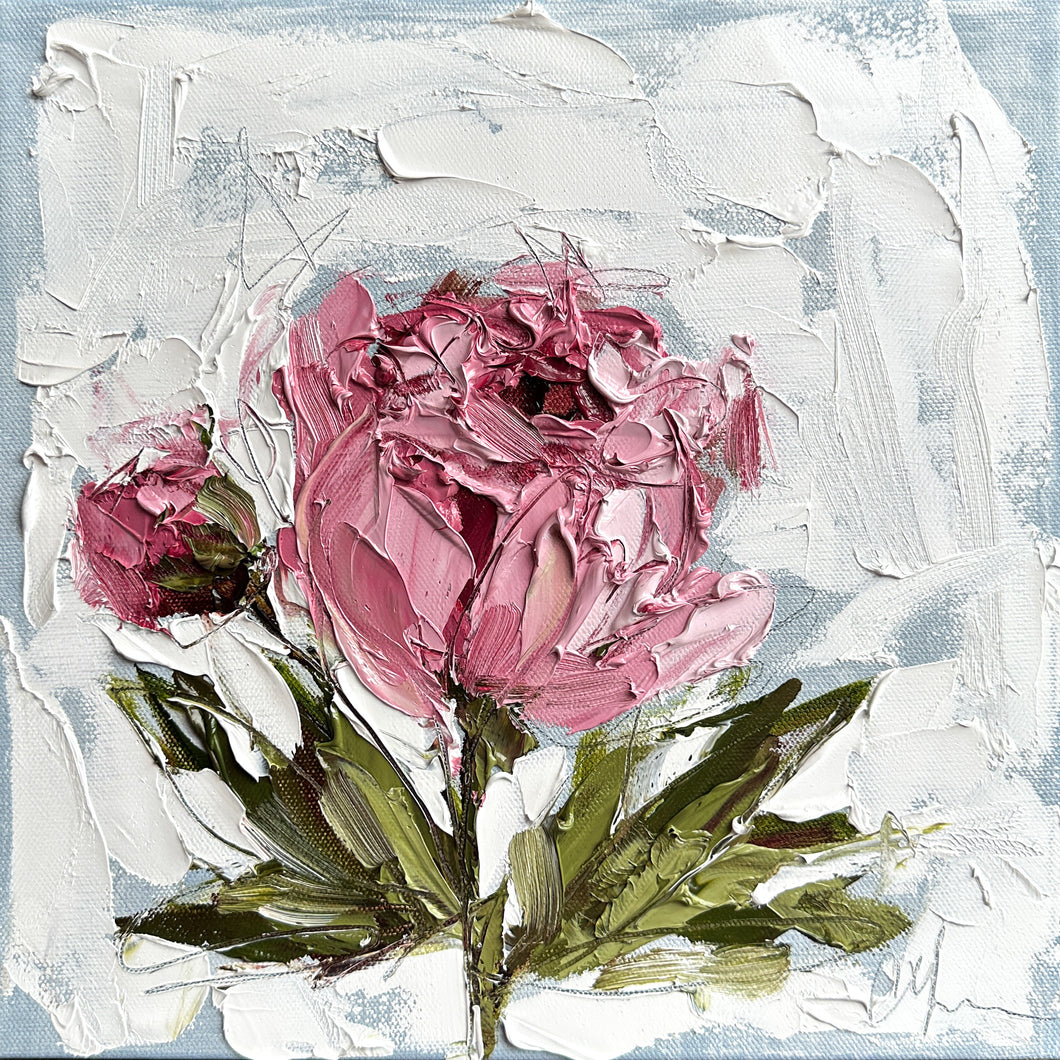“Peony XXI” 12x12”