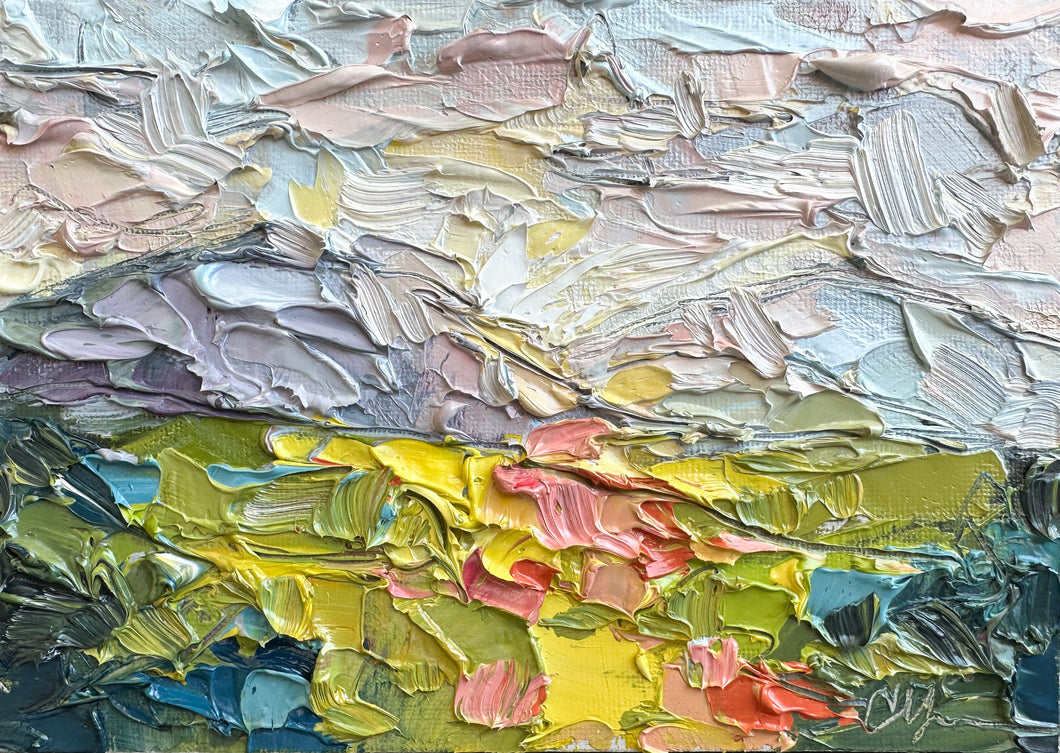 “Setting Light” 5x7 Oil on Canvas