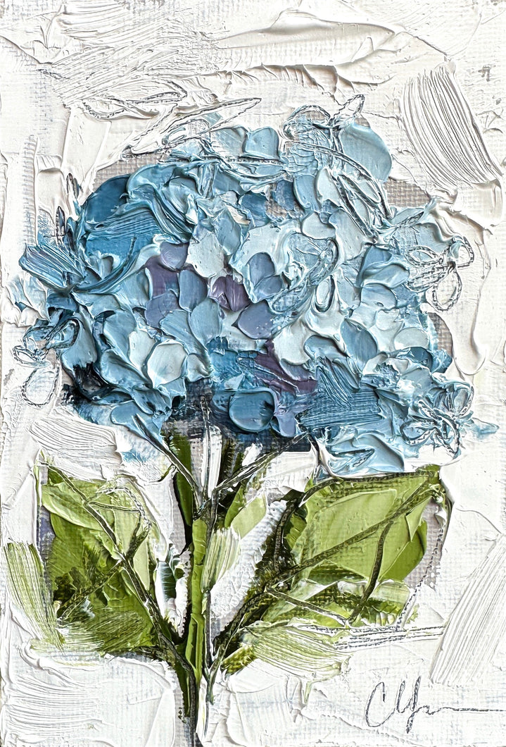 “Little Hydrangea XXI” - 4x6 Oil on Canvas