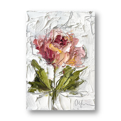 “Pink Peony V” - 5x7” Oil on Canvas