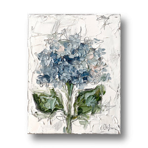 “Blue Hydrangea X” - 11x14” Oil on Canvas