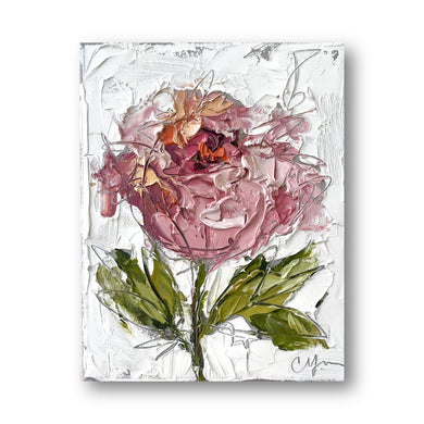 “Pink Peony III” - 8x10” Oil on Canvas