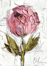Load image into Gallery viewer, &quot;Spring Peony II” - 5x7 Oil on Canvas