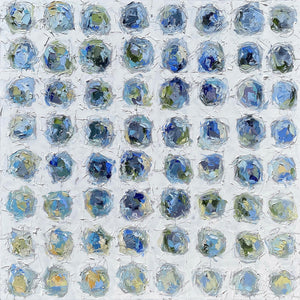"Never So Beautiful Blue" 48x48x1.5" Oil on Canvas