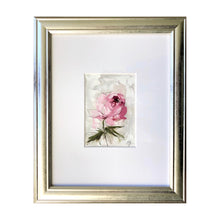 Load image into Gallery viewer, “Peony Vignette IX” 7x5” Oil/Graphite on Paper