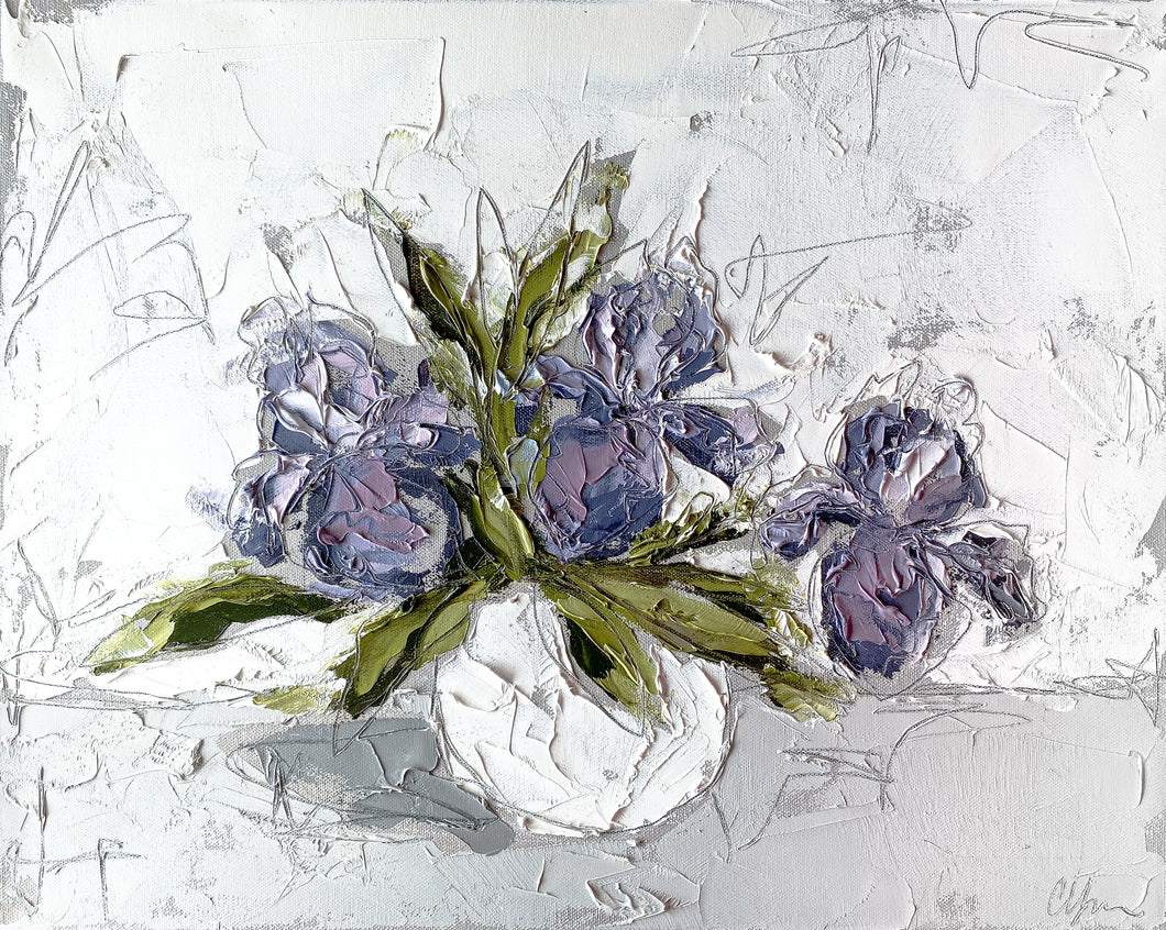 “Irises in White IV
