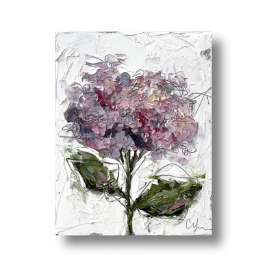 “Hydrangea Botanical I” 11x14 Oil on Canvas