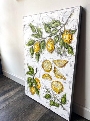 Lemon Botanical I - 24x36 Oil