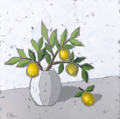 SOLD - “Lemons in Pottery”