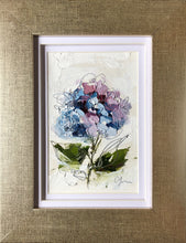 Load image into Gallery viewer, “Little Hydrangea III” 6x4 (9x7) Oil/Graphite on Paper