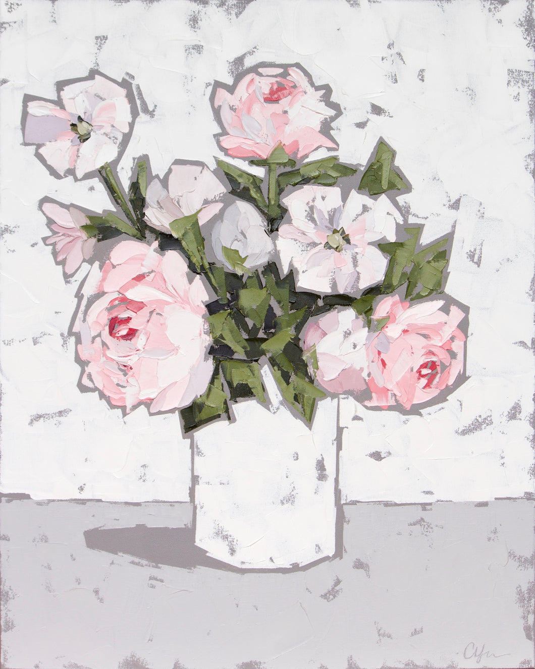 “Peonies in White III”