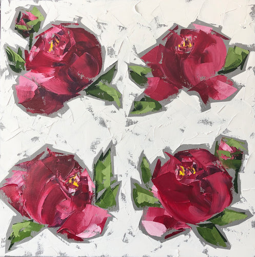 “Red Peonies”