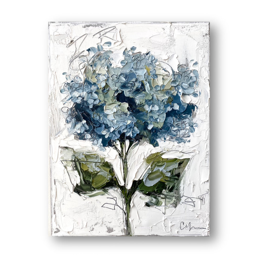 “Blue Hydrangea V”  - 12x16” Oil on Canvas