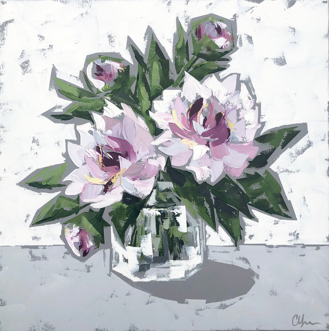 SOLD - “Peonies in Glass no. 4”