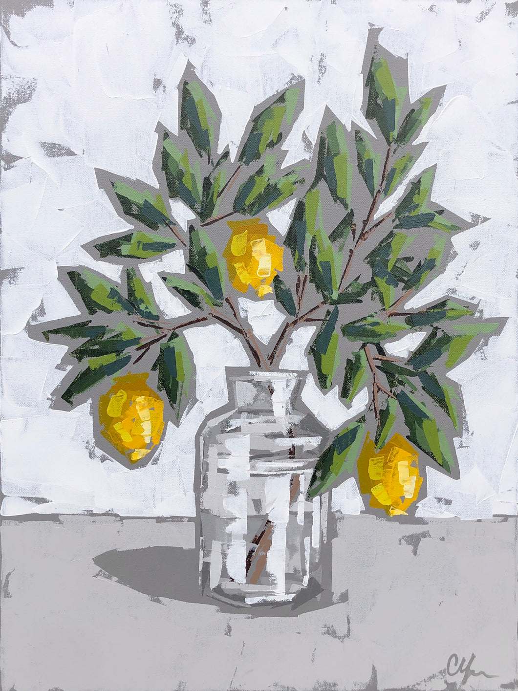 SOLD - “Lemons in Glass III”