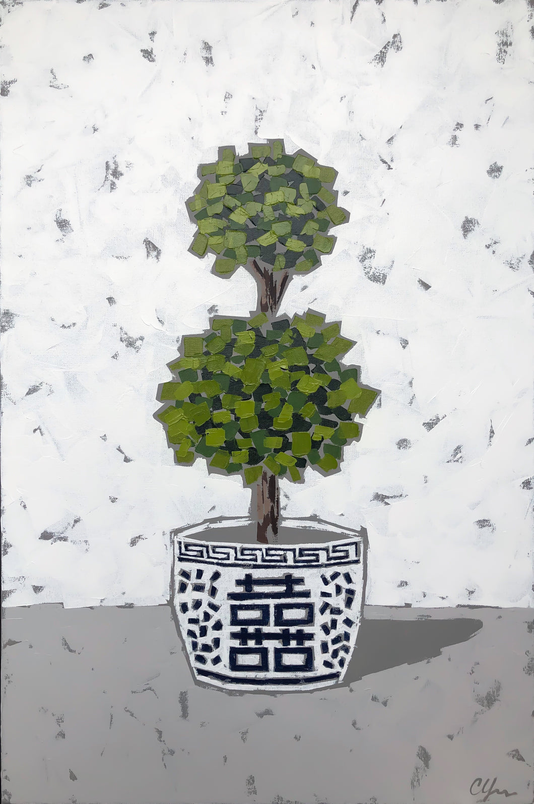 “Double Happiness Topiary II”
