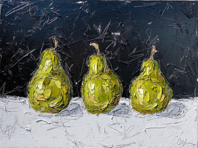 Three Pears - 18x24 Oil