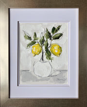 Load image into Gallery viewer, “Little Lemon Tree III” 10x8 (16x13) Oil/Graphite on Paper