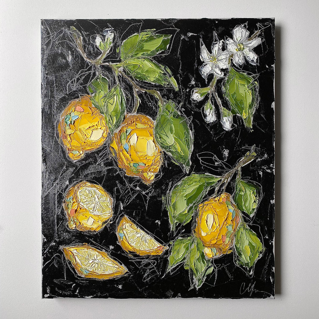 Lemon Botanical II - 20x24 Oil