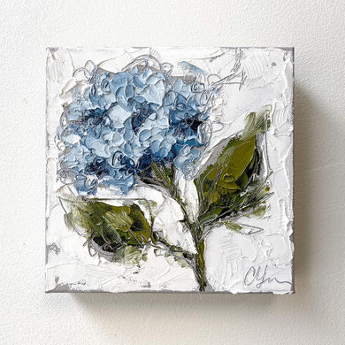 “Little Hydrangea VII” 8x8 Oil on Canvas