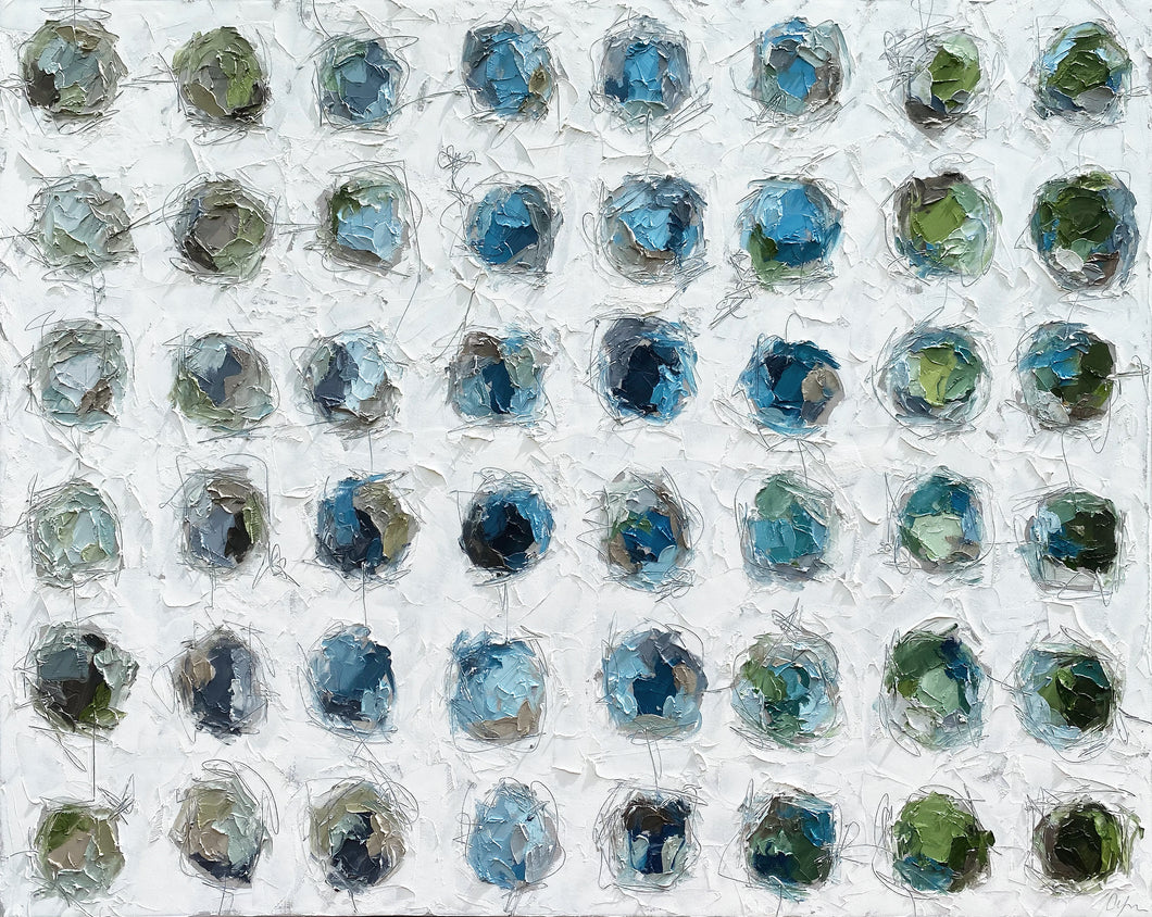 Swimming in Blue Skies - 48x60 Oil on Canvas