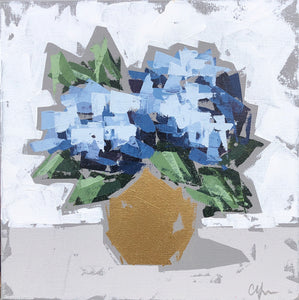 “Hydrangeas in Gold II”