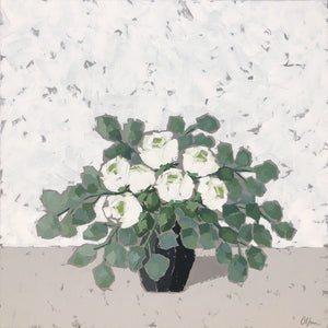 “Roses in Black Vase” | 36x36x1.5”
