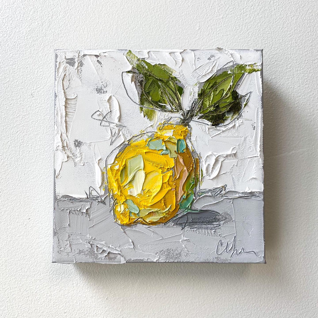 “Little Lemon VI” 8x8 Oil on Canvas