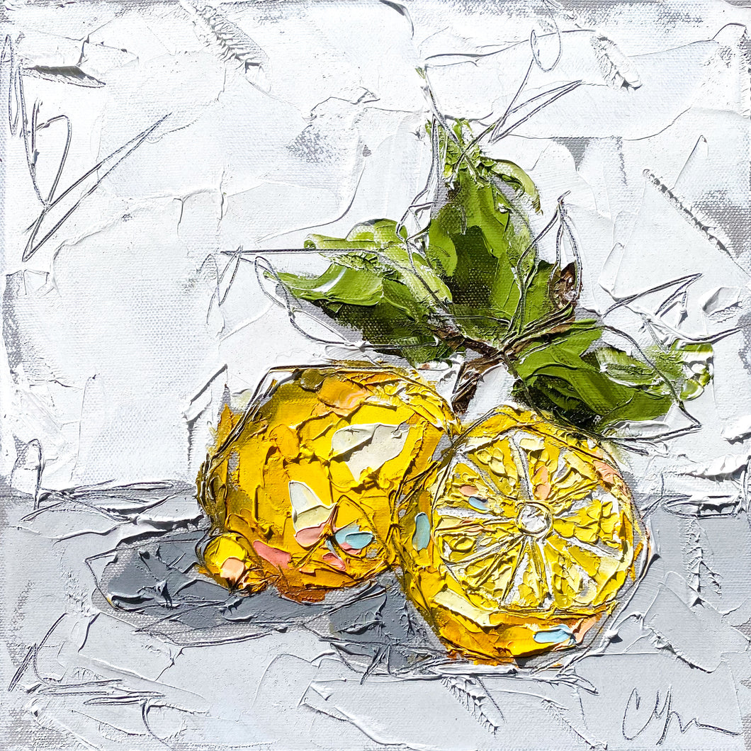 Lemons II 12x12 Oil
