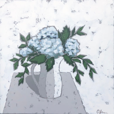 SOLD - “Hydrangeas in Pottery”