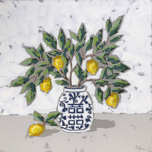 “Double Happiness Lemons IV” 30x30