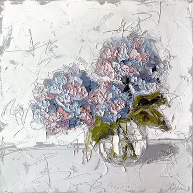 “Hydrangeas in Glass II