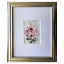 Load image into Gallery viewer, “Peony Vignette VI” 7x5” Oil/Graphite on Paper