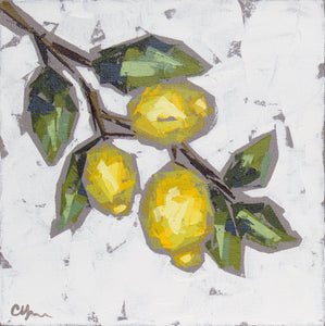 “Lemon Sprig no. 2” 12x12