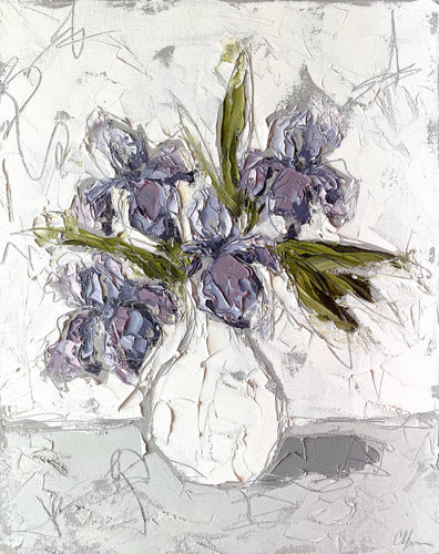 “Irises in White I
