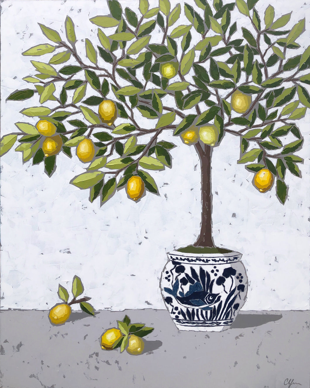 SOLD - “Lemon in Chinoiserie no. 2”
