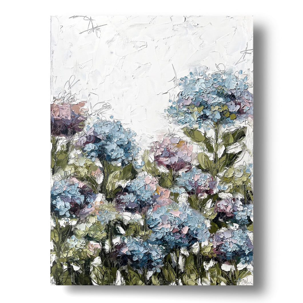 Spring Hydrangea Garden II 30x40 Oil on Canvas