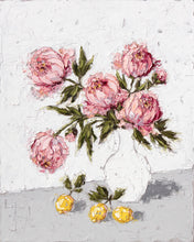 Load image into Gallery viewer, “Peonies and Lemons” 60x48 Oil on Canvas