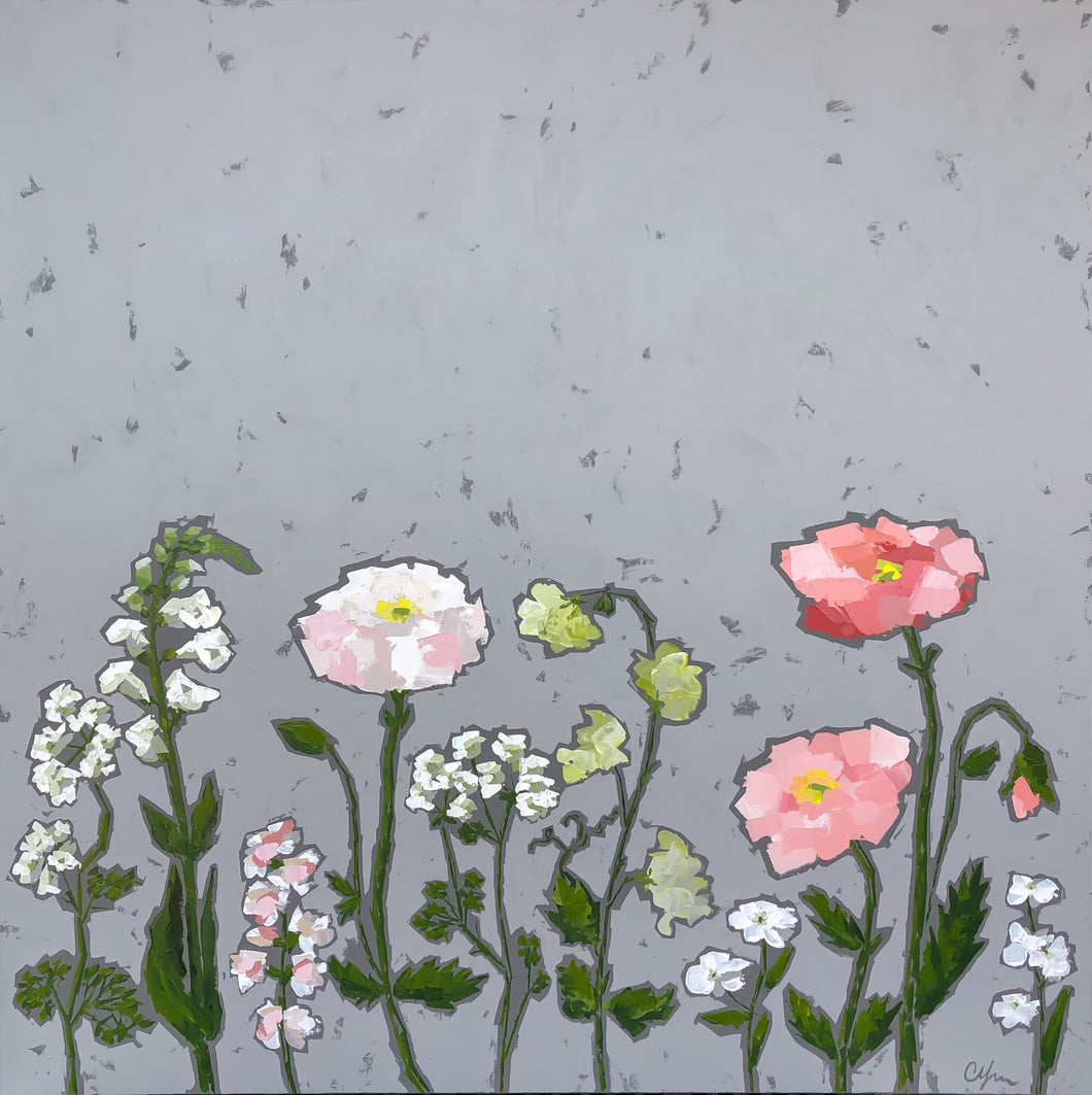 SOLD - “Pops of Pink Poppies”
