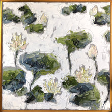 Load image into Gallery viewer, Lilies and Lotuses in Light I &amp; II - 36x72 Oil